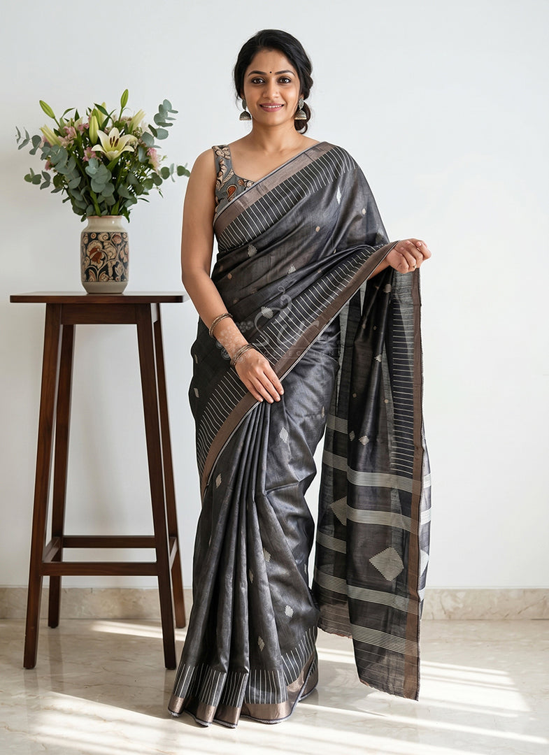 Designer Digital Print Fancy Silk Saree