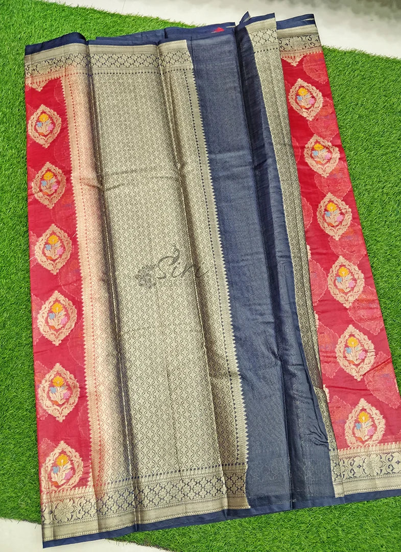 Lightweight Kora Silk Saree with Floral Weave with Blouse