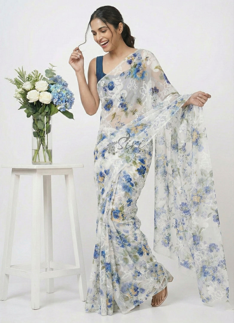 Garden Vareli High Quality Special Spectra Brasso Saree