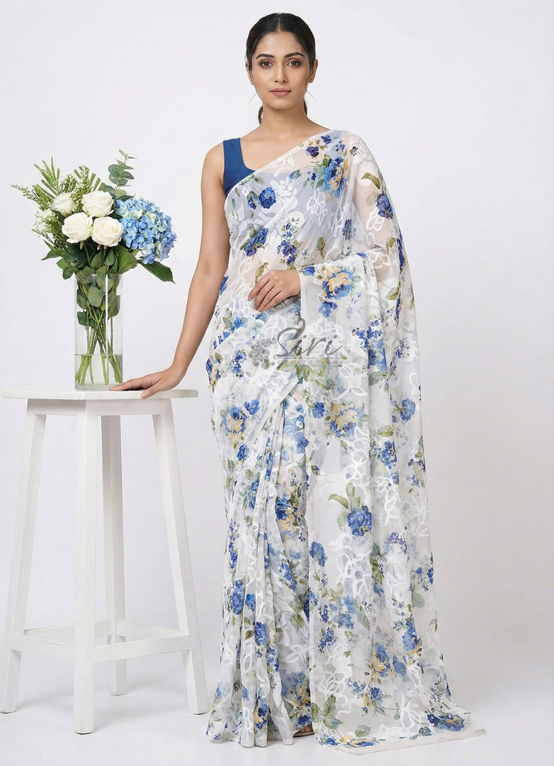 Garden Vareli High Quality Special Spectra Brasso Saree