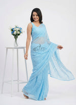 Load image into Gallery viewer, Authentic Garden Vareli Lock Chiffon Brasso Saree