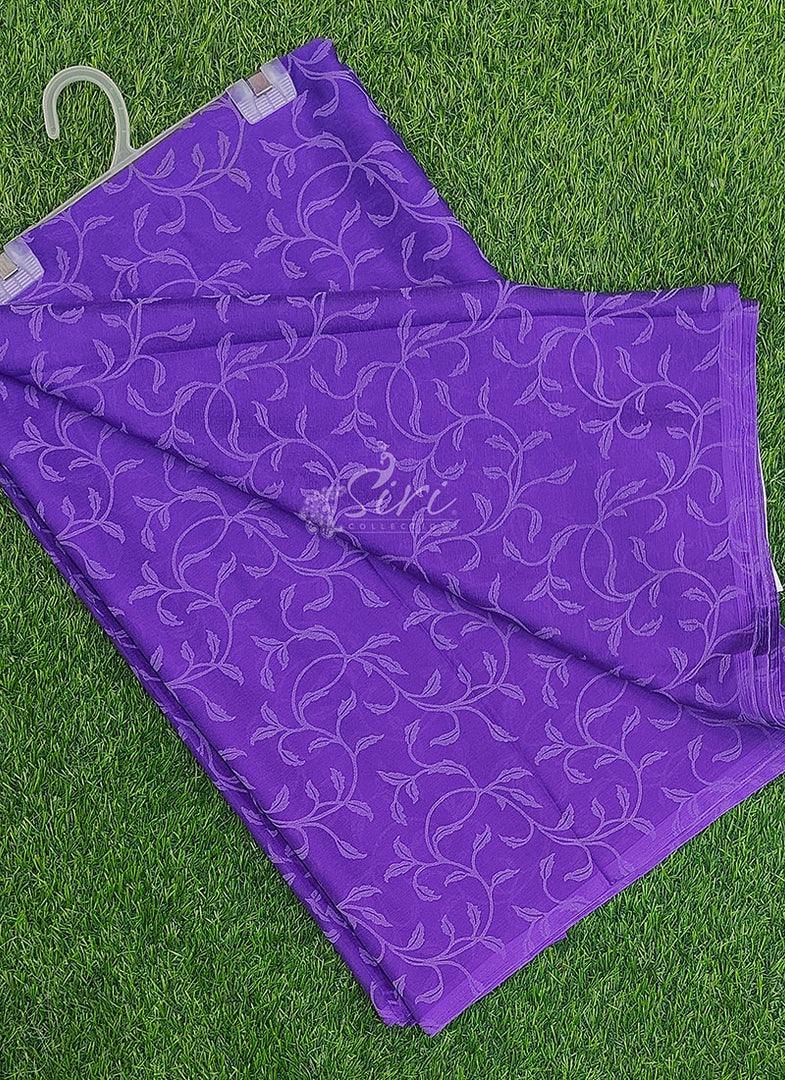 Authentic Garden Vareli Lock Chiffon Brasso Saree