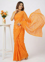 Load image into Gallery viewer, Authentic Garden Vareli Lock Chiffon Brasso Saree