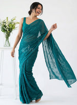 Load image into Gallery viewer, Authentic Garden Vareli Lock Chiffon Brasso Saree