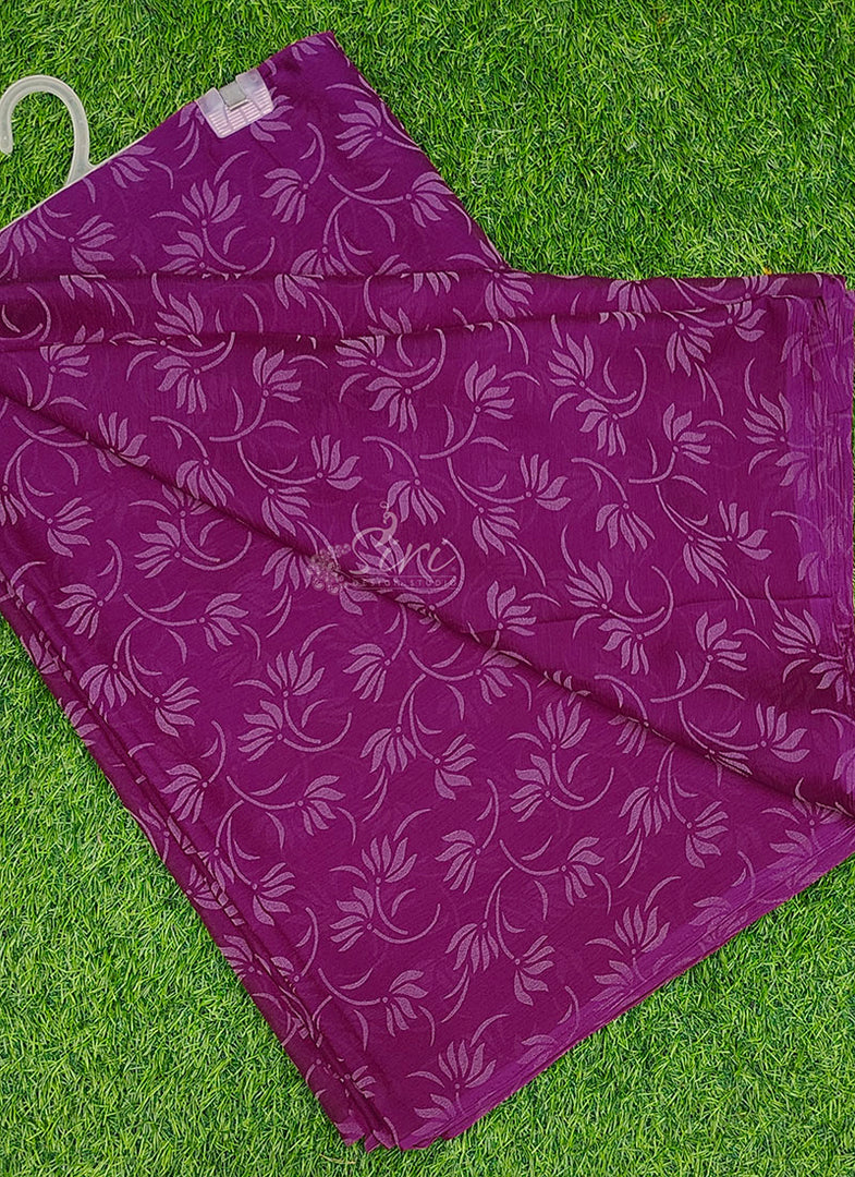 Authentic Garden Vareli Lock Chiffon Brasso Saree