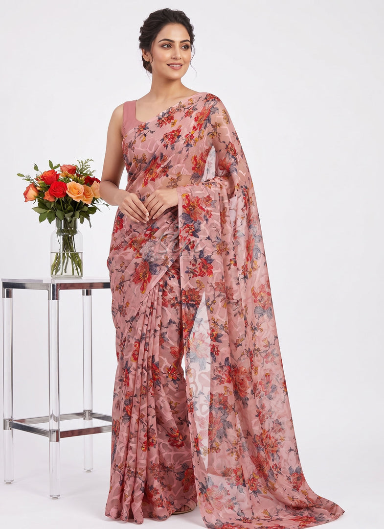 Garden Vareli High Quality Special Spectra Brasso Saree
