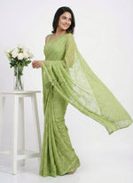 Load image into Gallery viewer, High Quality Garden Vareli Lock Chiffon Brasso Saree