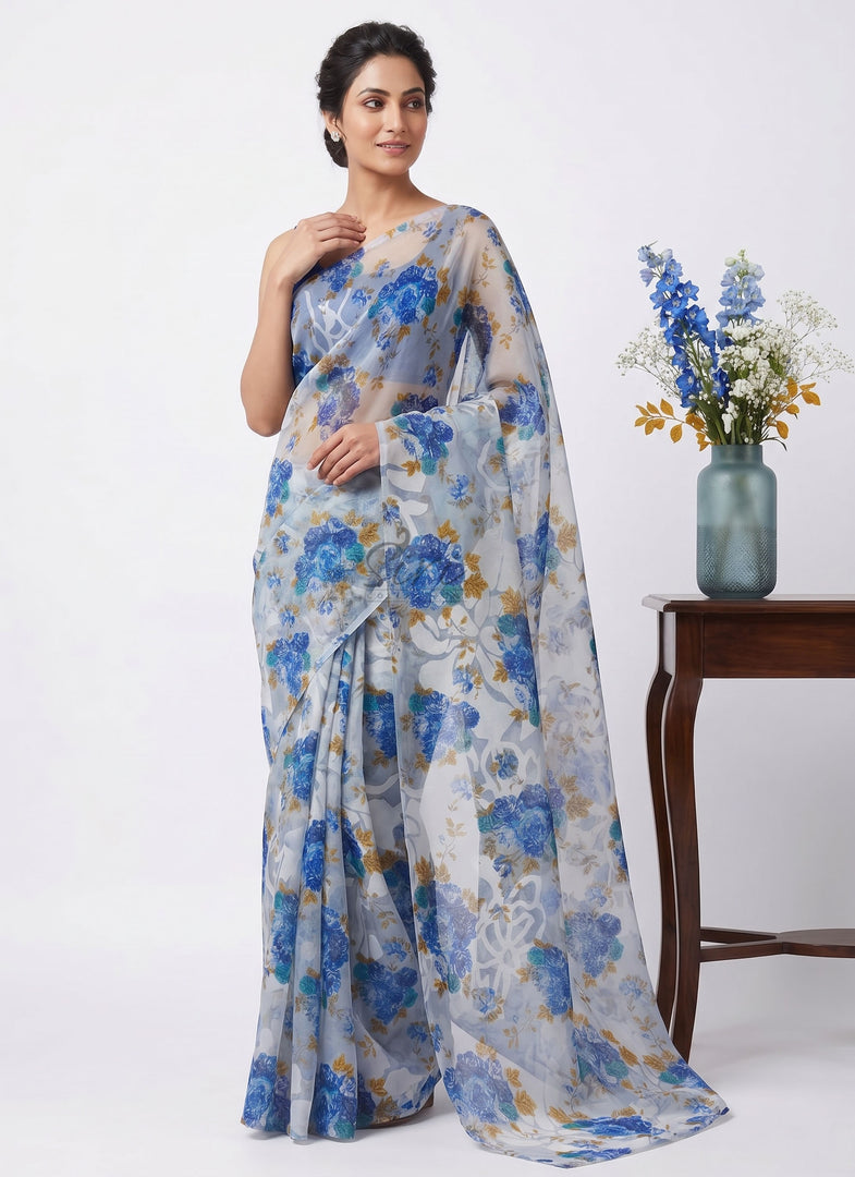 Garden Vareli High Quality Special Spectra Brasso Saree