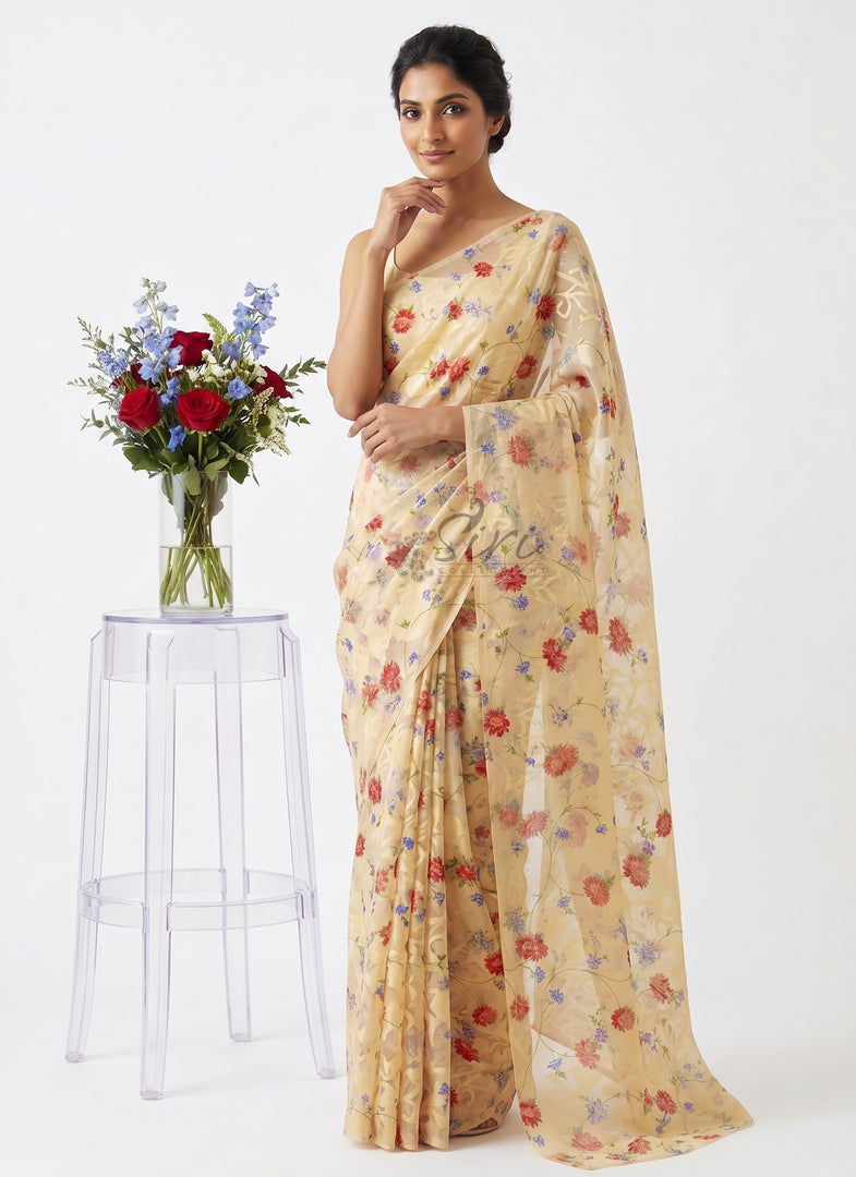 Garden Vareli High Quality Special Spectra Brasso Saree