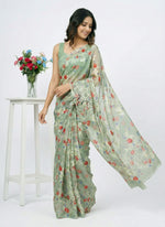 Load image into Gallery viewer, Garden Vareli High Quality Special Spectra Brasso Saree