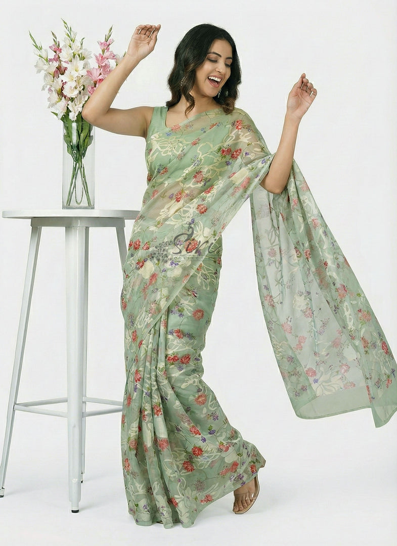 Garden Vareli High Quality Special Spectra Brasso Saree