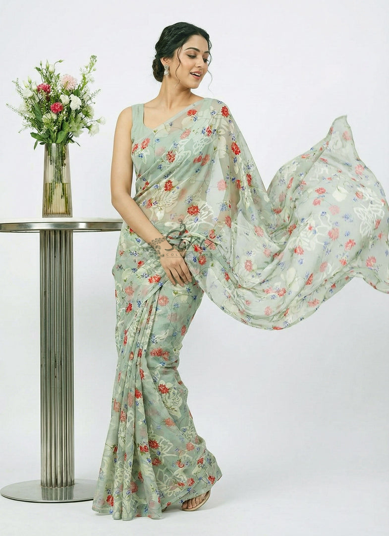 Garden Vareli High Quality Special Spectra Brasso Saree