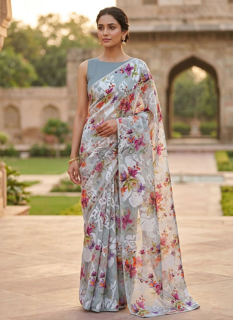 Garden Vareli High Quality Special Spectra Brasso Saree