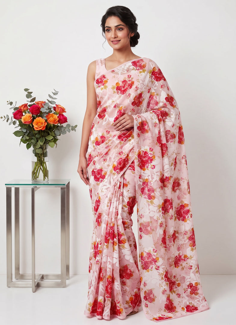 Garden Vareli High Quality Special Spectra Brasso Saree