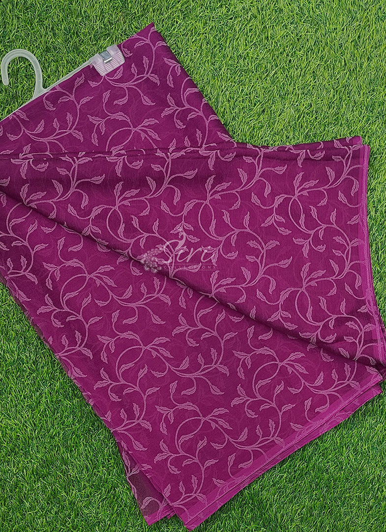 Beautiful Garden Vareli Lock Chiffon Brasso Saree