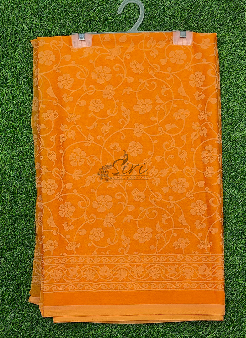 Beautiful Garden Vareli Lock Chiffon Brasso Saree