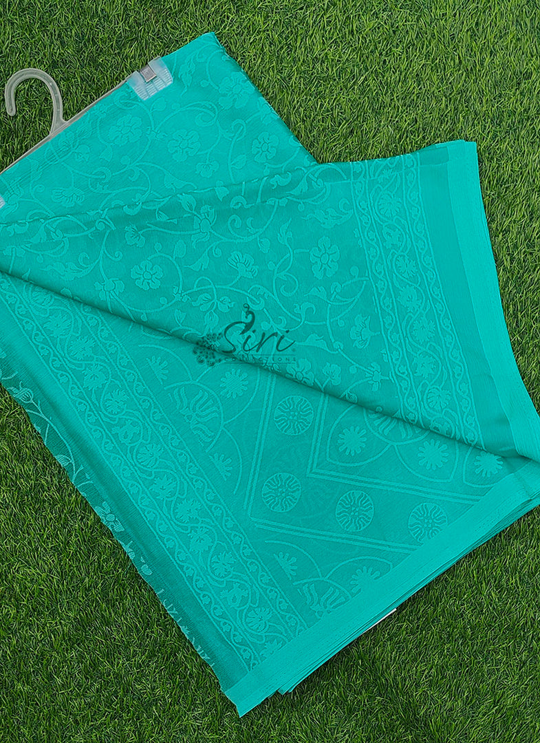 Beautiful Garden Vareli Lock Chiffon Brasso Saree