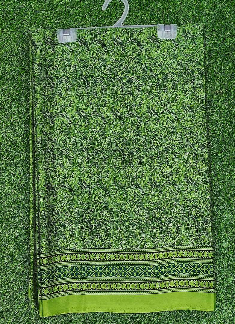 Original Garden Vareli Printed Como Crepe Silk Saree