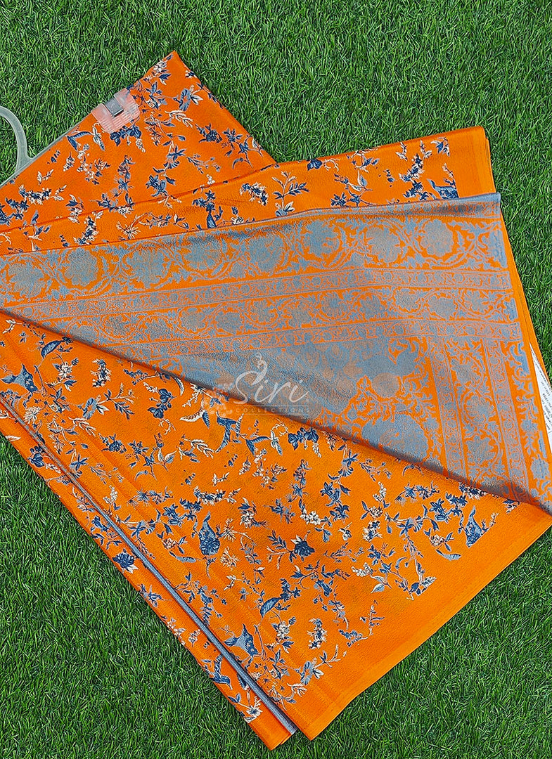 High Quality Garden Vareli Super Como Crepe Silk Saree