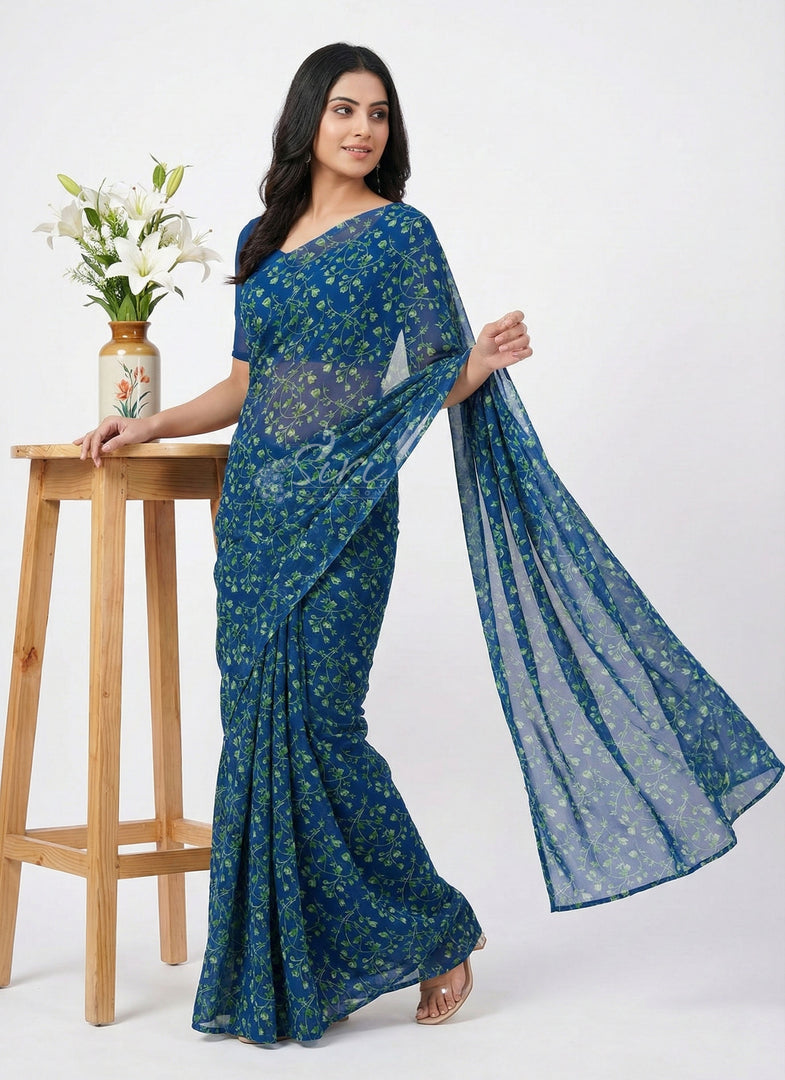 Latest Garden Vareli Latest Uno Tarangini Georgette Saree
