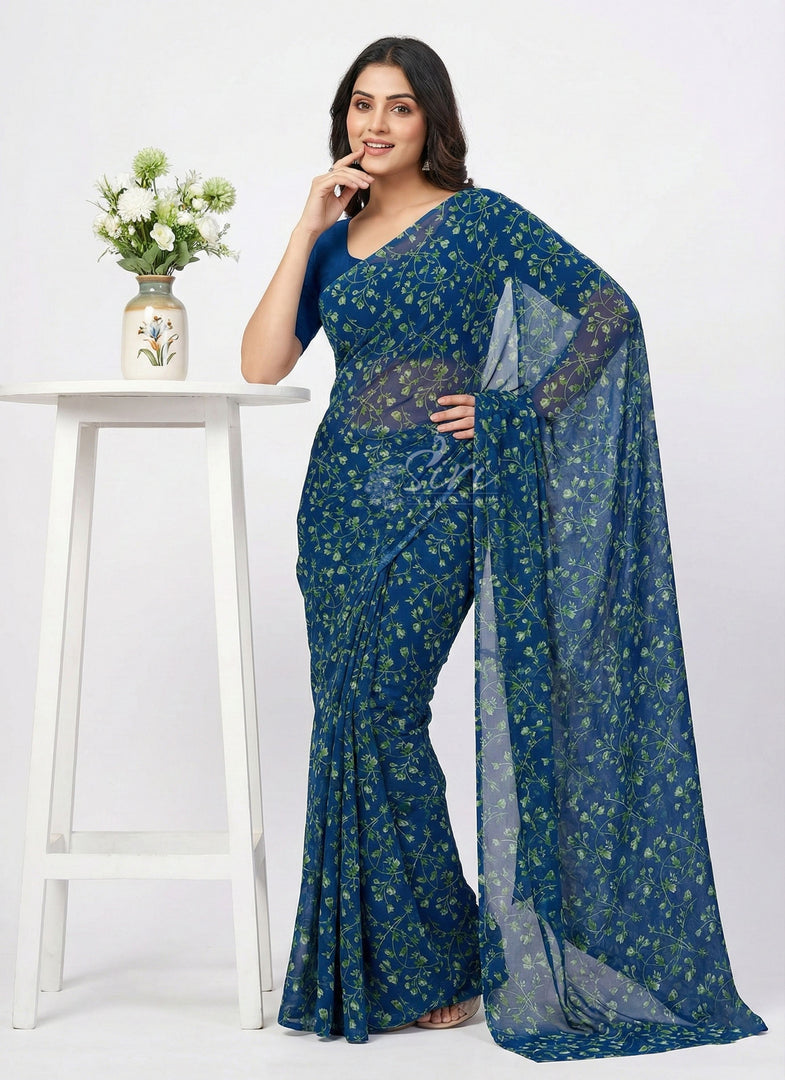 Latest Garden Vareli Latest Uno Tarangini Georgette Saree