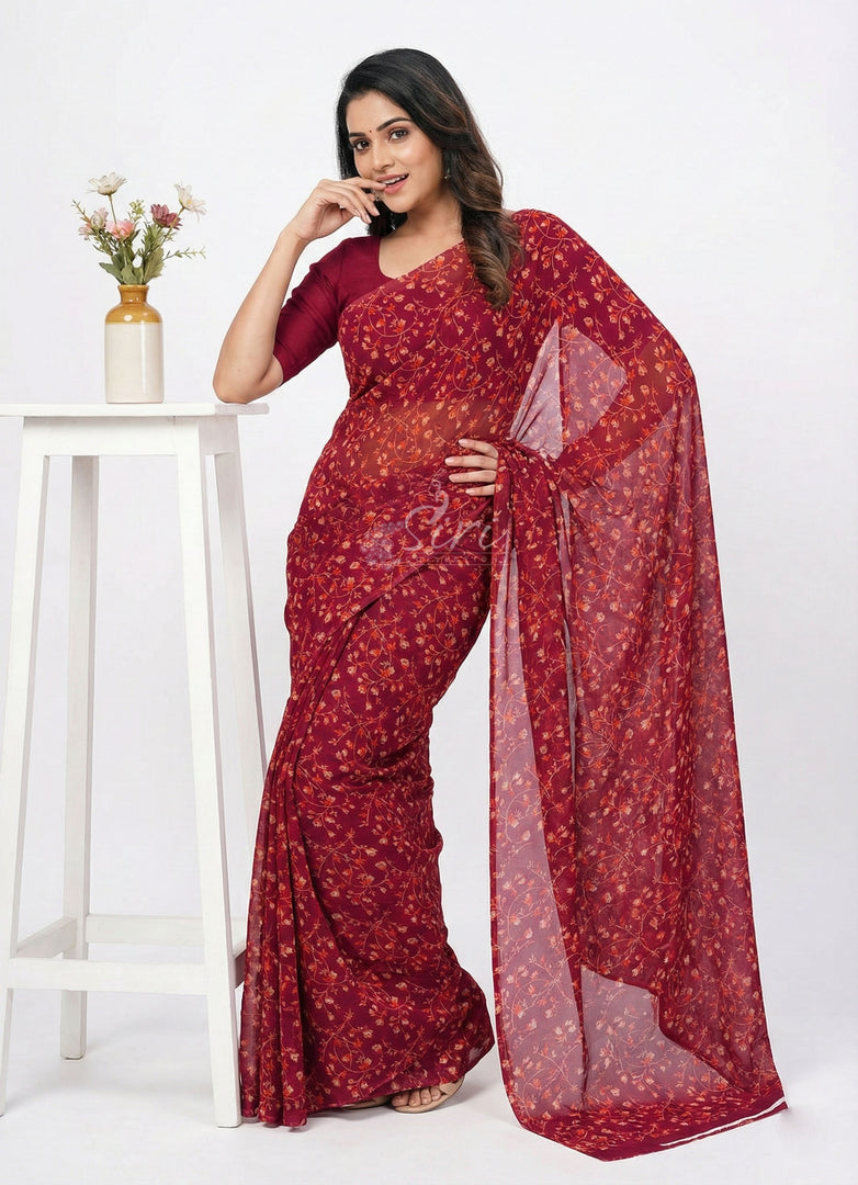 Latest Garden Vareli Latest Uno Tarangini Georgette Saree