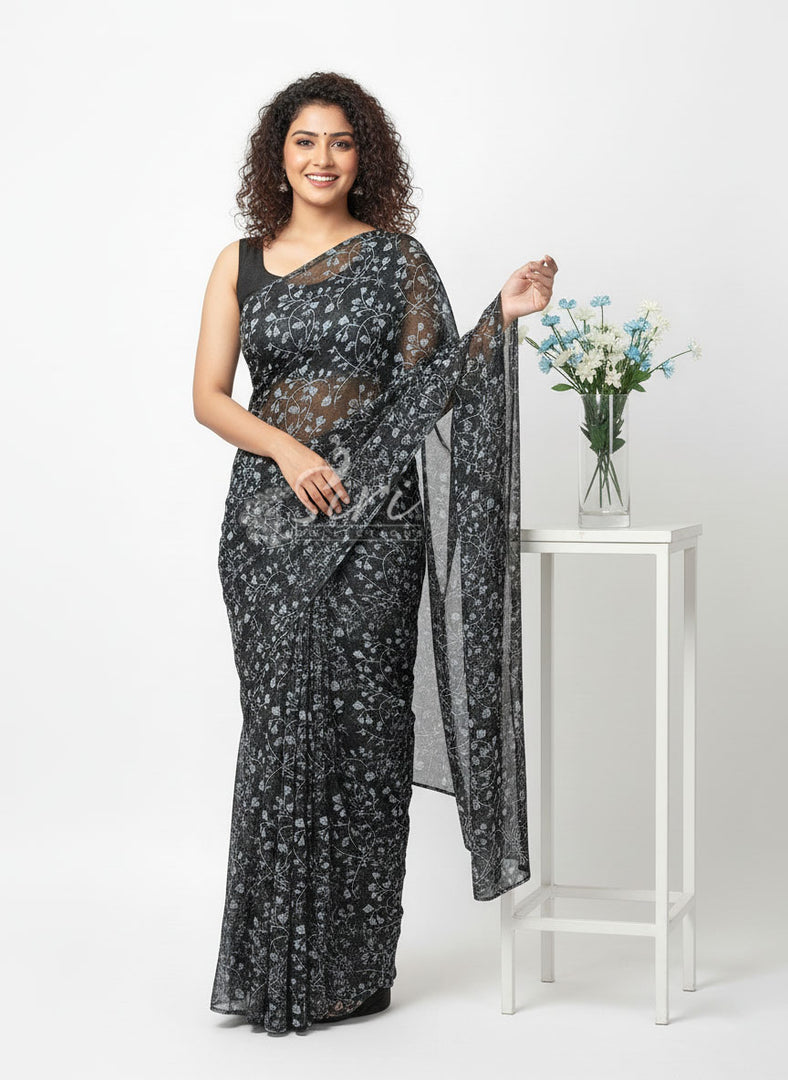 Latest Garden Vareli Latest Uno Tarangini Georgette Saree