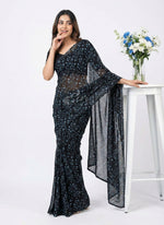 Load image into Gallery viewer, Latest Garden Vareli Latest Uno Tarangini Georgette Saree