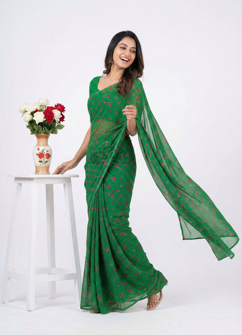 Garden Vareli Latest Uno Tarangini Georgette Saree
