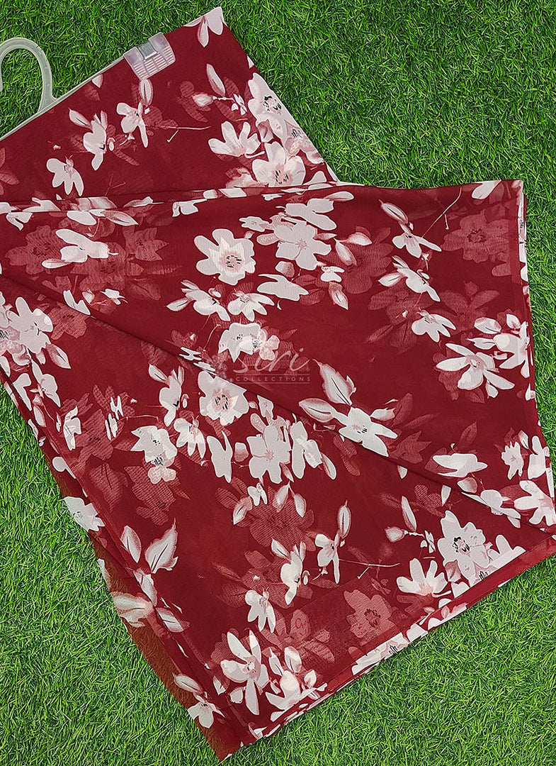 Garden Vareli Latest Uno Tarangini Georgette Saree