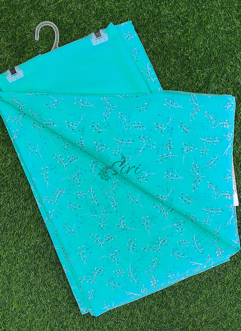 Latest Garden Vareli Printed Lentus Saree