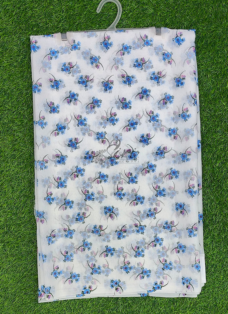 Latest Garden Vareli Printed Lentus Saree