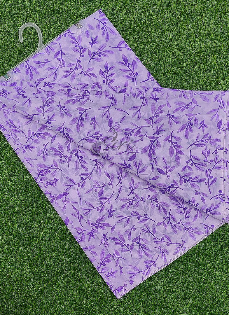 Beautiful Garden Vareli Printed Lentus Saree