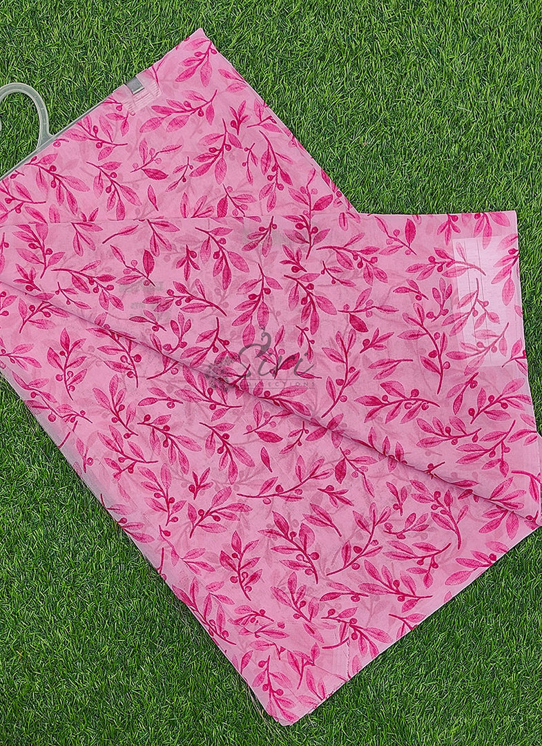 Beautiful Garden Vareli Printed Lentus Saree