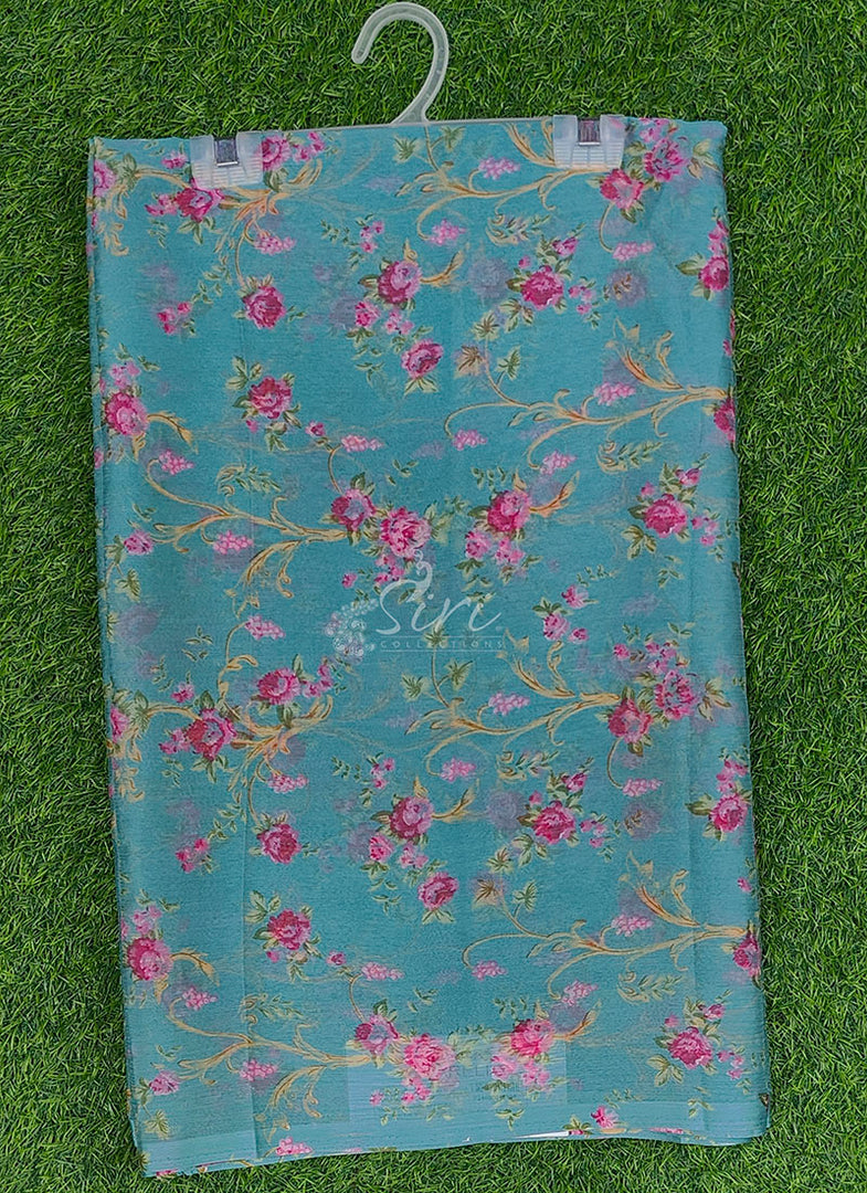 Garden Vareli Latest Printed Nara Chiffon Saree