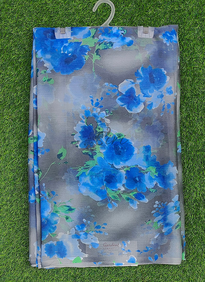 High Quality Garden Vareli Floral Printed Nara Chiffon Saree