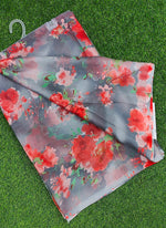 Load image into Gallery viewer, Latest Garden Vareli Printed Nara Chiffon Saree
