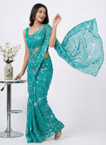 Load image into Gallery viewer, High Quality Garden Vareli Printed Nara Chiffon Saree