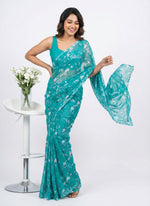 Load image into Gallery viewer, High Quality Garden Vareli Printed Nara Chiffon Saree