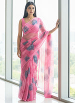 Load image into Gallery viewer, Latest Garden Vareli Printed Nara Chiffon Saree
