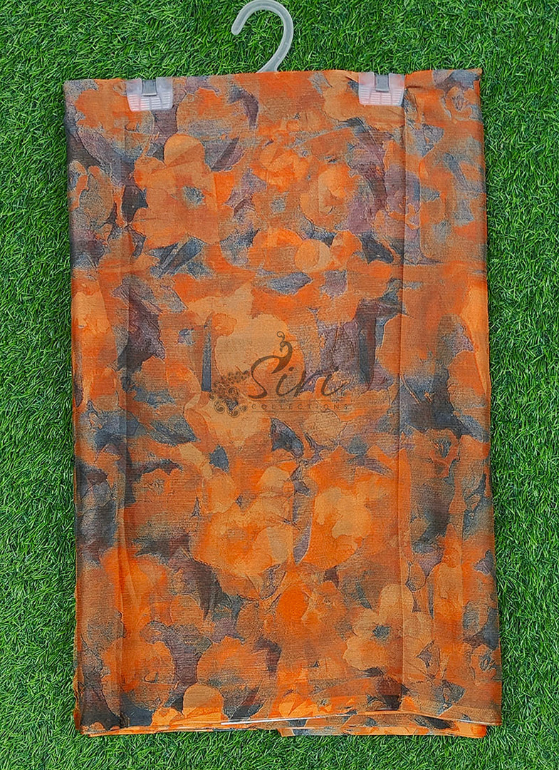High Quality Garden Vareli Printed Nara Chiffon Saree