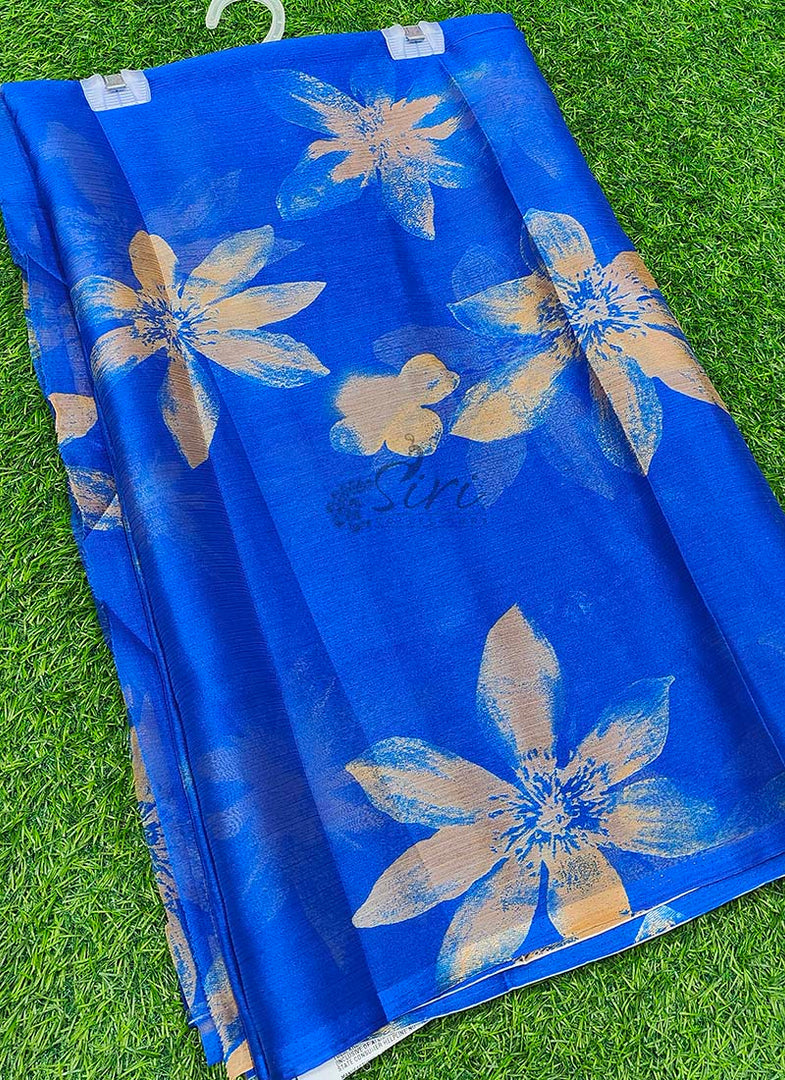 Latest Garden Vareli Printed Nara Chiffon Saree