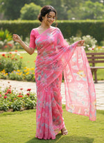 Load image into Gallery viewer, Exclusive Garden Vareli Printed Nara Chiffon Saree