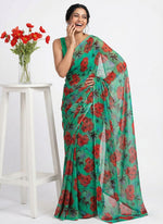 Load image into Gallery viewer, Exclusive Garden Vareli Printed Nara Chiffon Saree