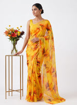 Load image into Gallery viewer, High Quality Garden Vareli Printed Nara Chiffon Saree