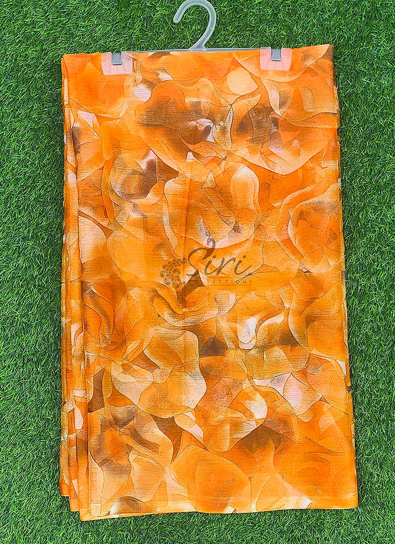 Exclusive Garden Vareli Printed Nara Chiffon Saree