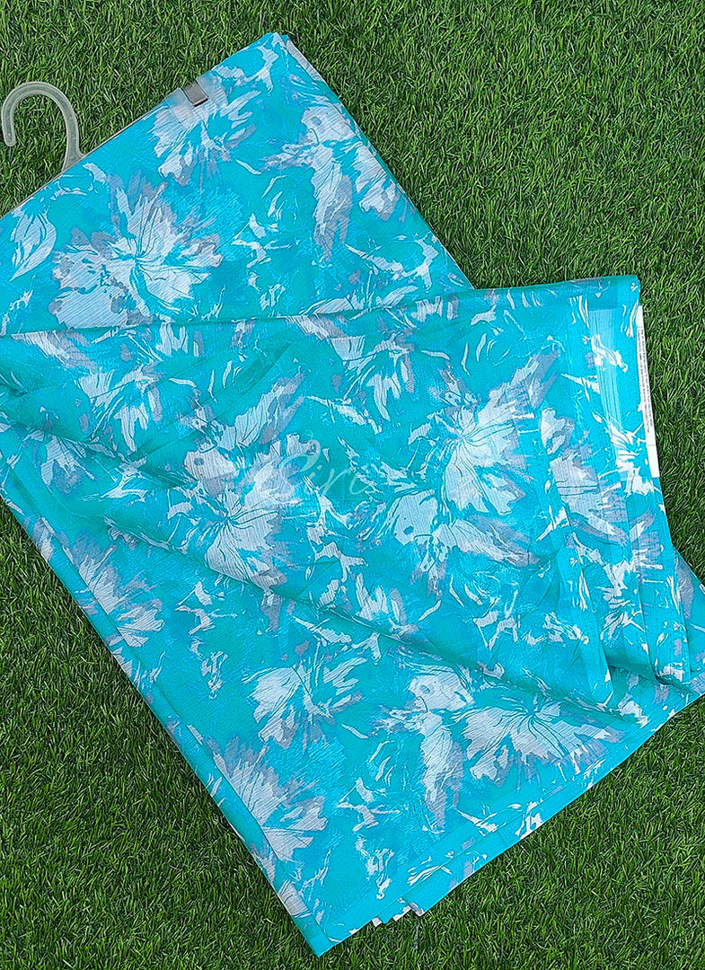 Elegant Garden Vareli Printed Nara Chiffon Saree