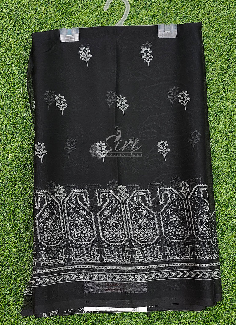 Beautiful Garden Vareli Printed Nova Nara Chiffon Saree