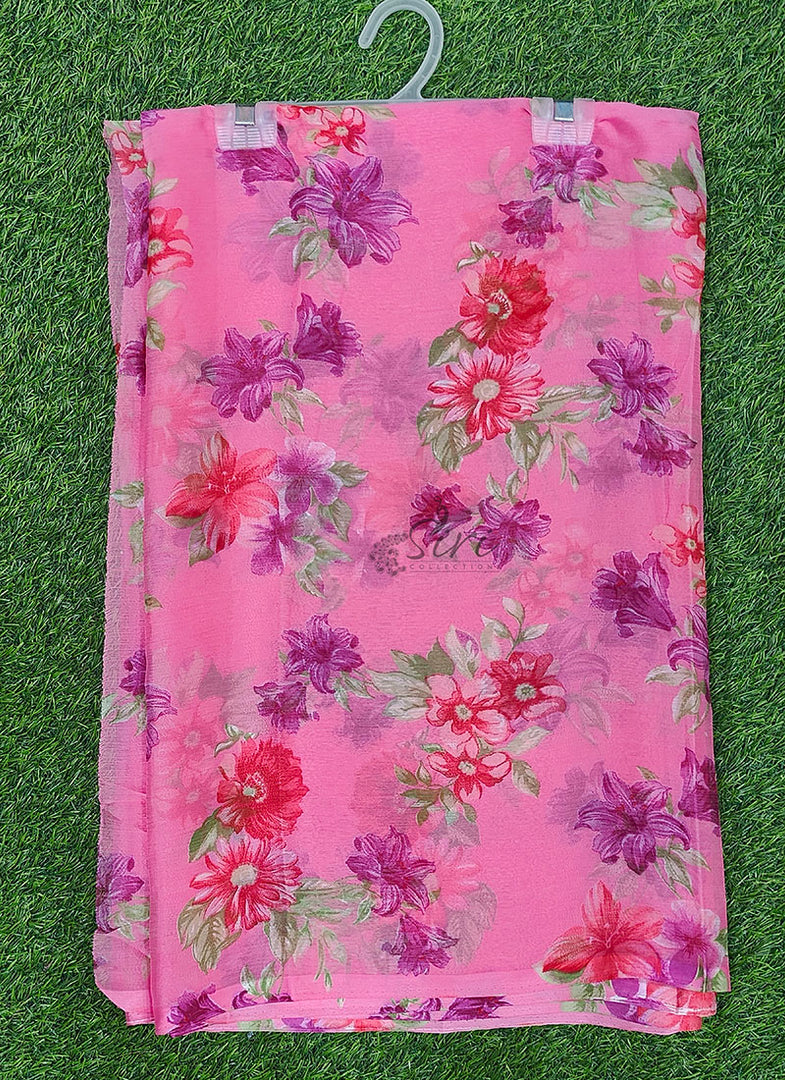 Exclusive Latest Garden Vareli Nara Chiffon Saree