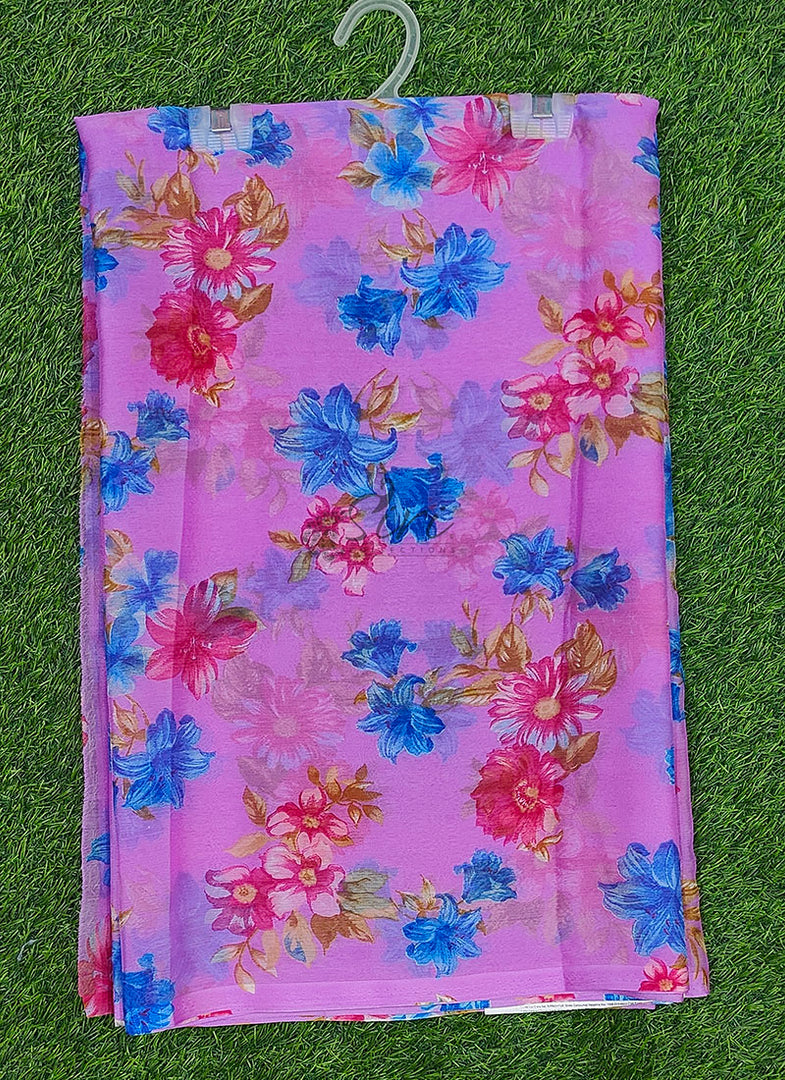 Exclusive Latest Garden Vareli Nara Chiffon Saree